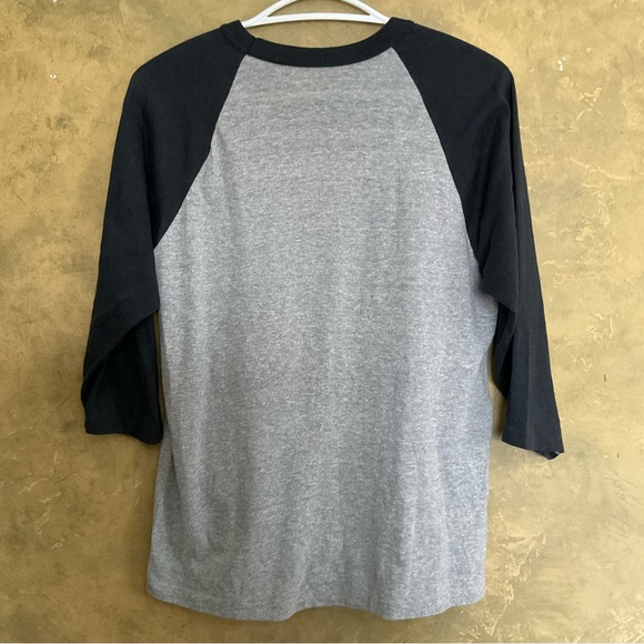 Vintage 80s Harvey Woods Single Stitch Barristers’ Bulls Raglan Baseball Tee - Picture 4 of 6